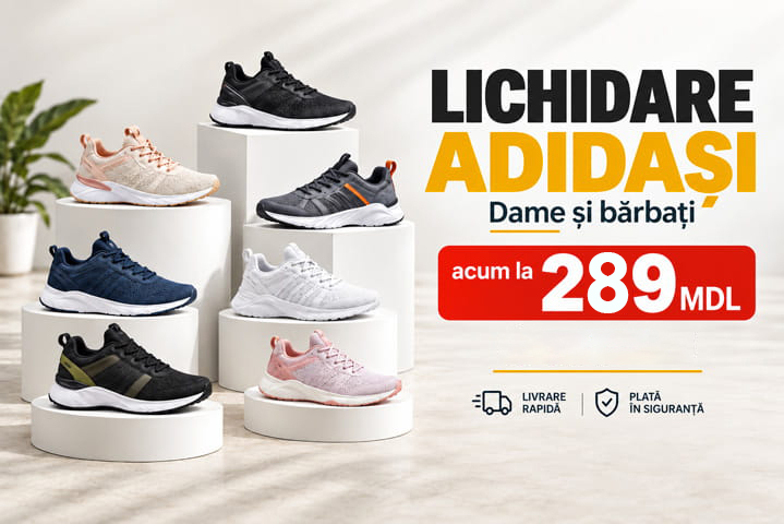 Lichidare Adidași: la doar 289 MDL!