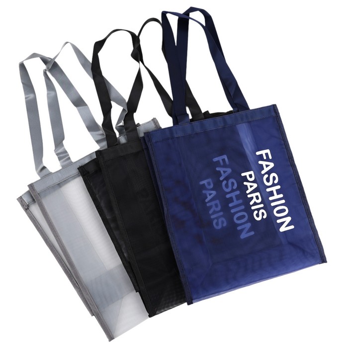 Geanta cumparaturi, BAG, Poliester, 35cm, 30cm, 13cm, Albastru inchis