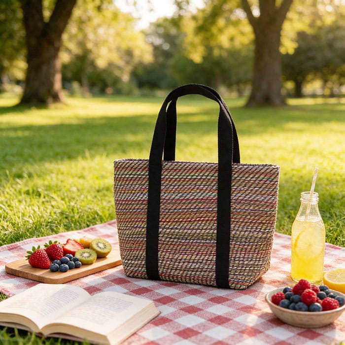 Shopping bag, BAG, Plaja, Jute, 54x35x16cm, Multicolour, Bag