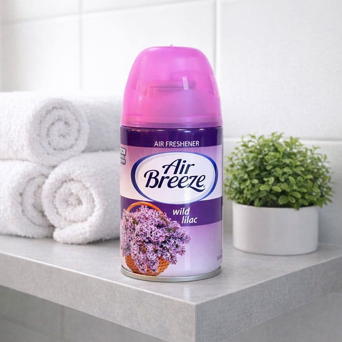 Rezerva odorizant, AIR BREEZE, 250ml, Liliac salbatic, Aerosoli, Interior/Exterior, Mov