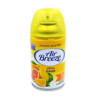 Air freshener replacement balon, AIR BREEZE, 250ml, Citrus, Aerosol, Interior/Exterior, Yellow