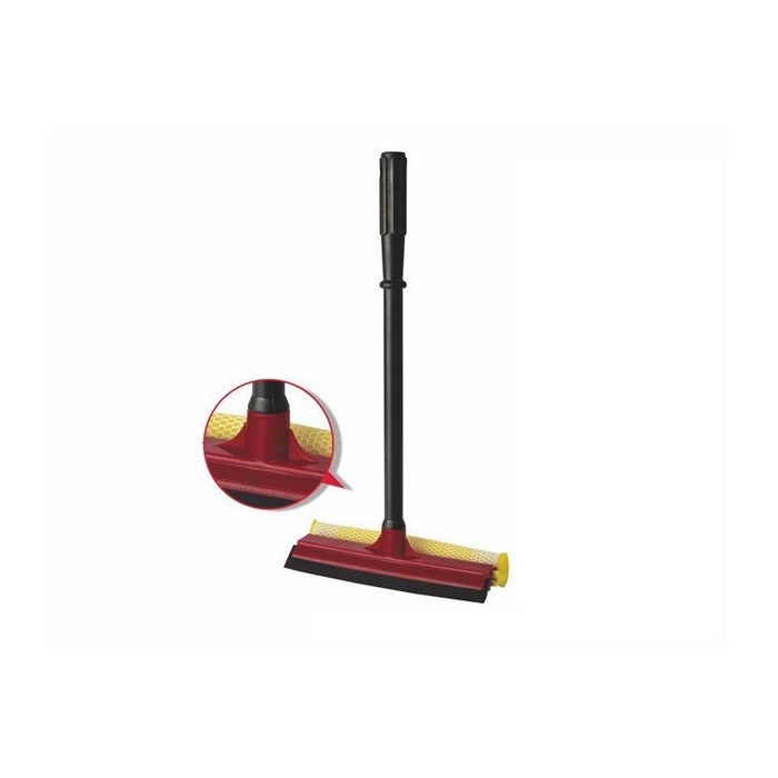 Racleta, LiAo, Plastic/Cauciuc, 20.0cm, Rosu/Negru