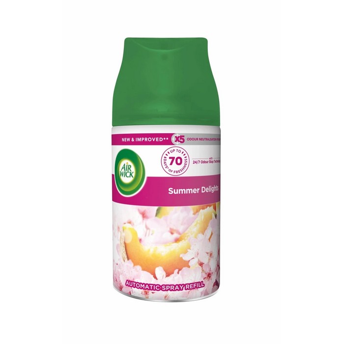 Rezerva odorizant, AIRWICK, 250ml, Summer delights (flori albe, pepene galben, vanilie), Aerosoli, Interior/Exterior