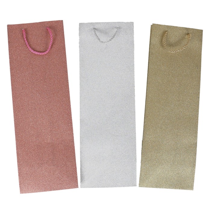 Punga cadou, GS, 12x35x10 cm, Diverse Culori, Pentru Vin, Carton