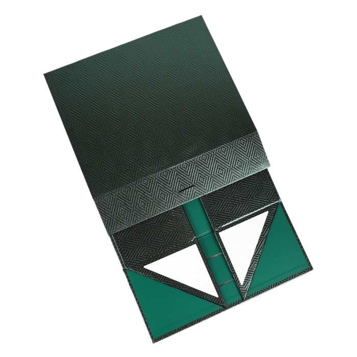 Foldable gift box, GS, 33.5x26x15.5 cm, Cardboard, Green
