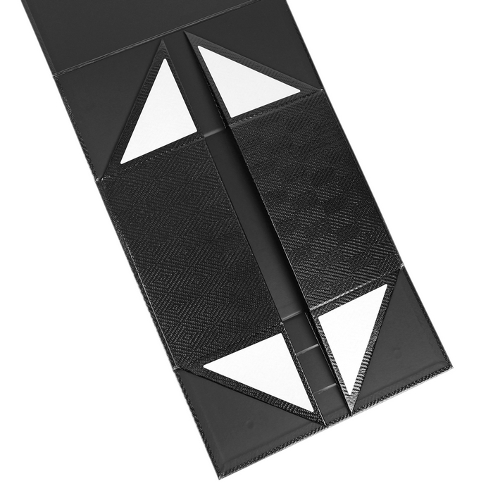 Foldable gift box, GS, 33.5x26x15.5 cm, Cardboard, Black