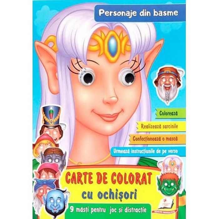 Carte de colorat, PRIETENI MINUNATI, Carton, 3+