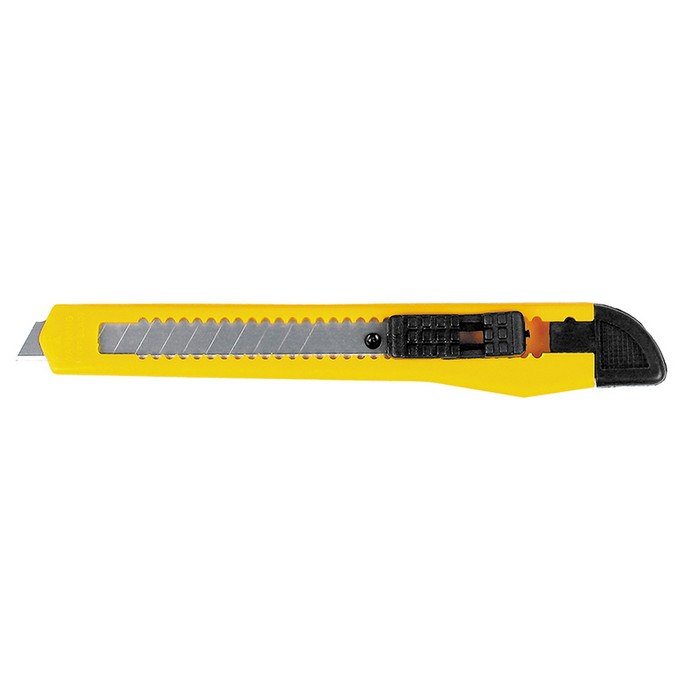 Cutter, STARPAK, Plastic/Metal, Galben/Negru, 18cm