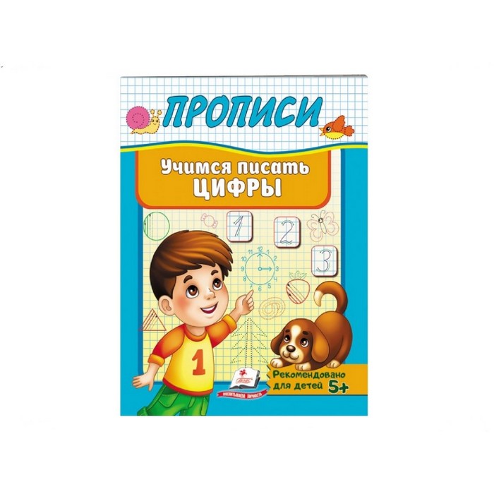 Прописи учимся писать цифры, Пегас, русский