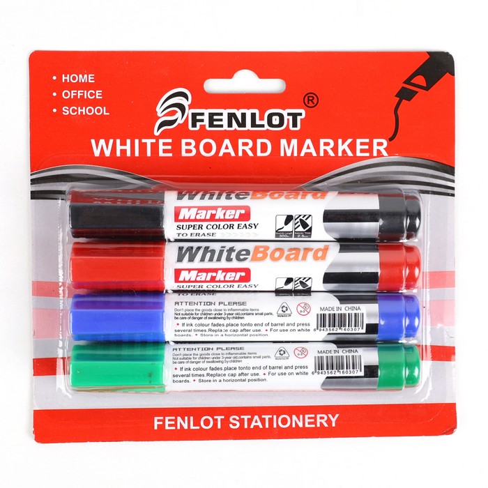 Set markere, FENLOT, Plastic, 4 culori, 3+