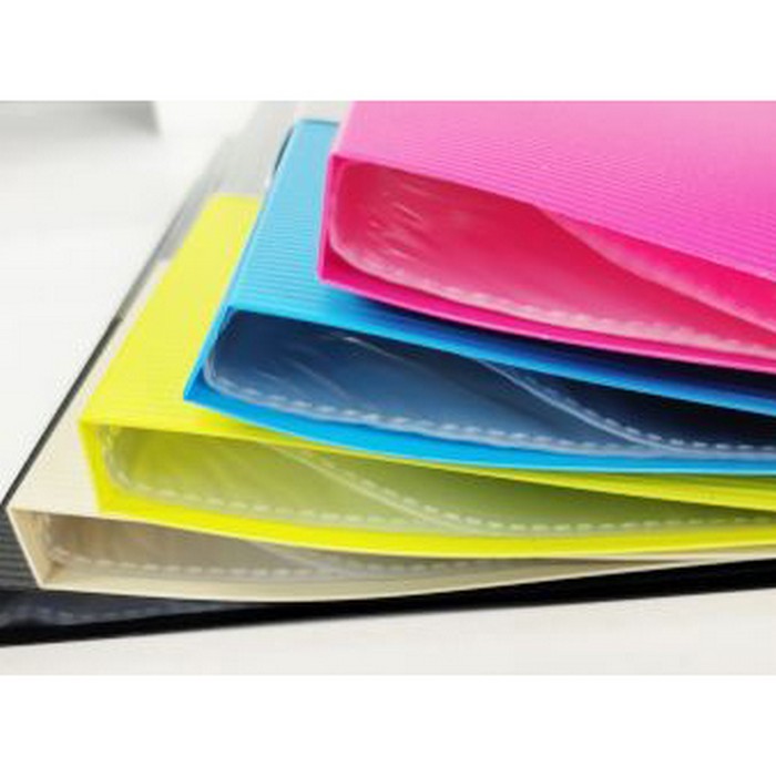 Mapa cu folii, SHANG PIN, Plastic, Diverse Culori, 60 file, A4