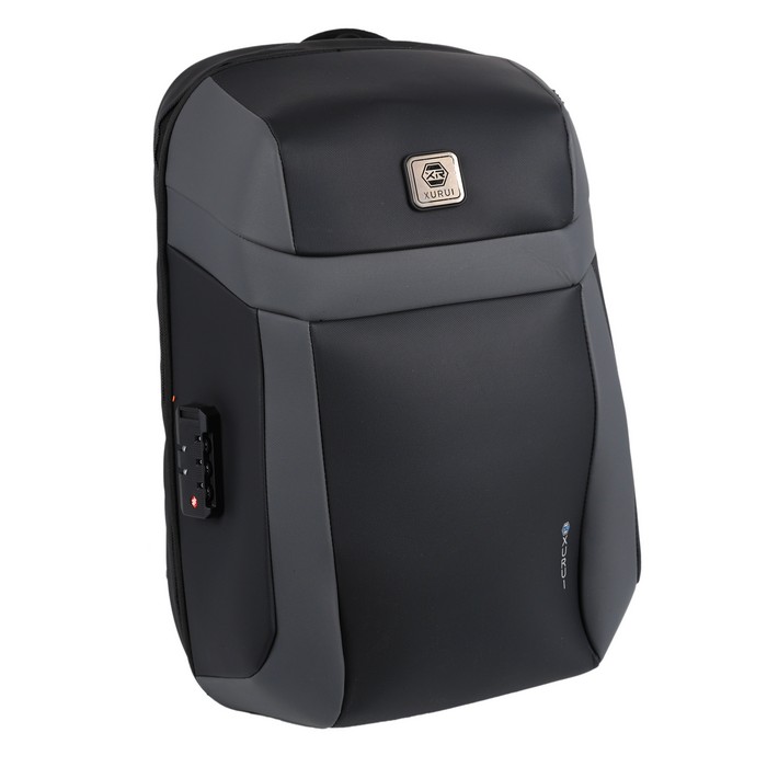 Backpack, XURUI, Polyester, Orthopedic, For Boys, 45cm, Black, Backpack