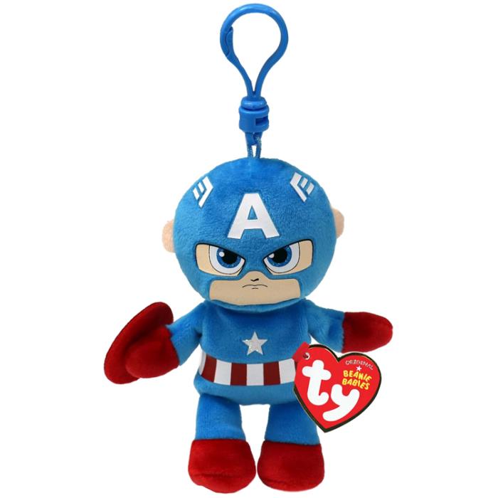 Breloc, TY, Capitan America, 12cm, Plus