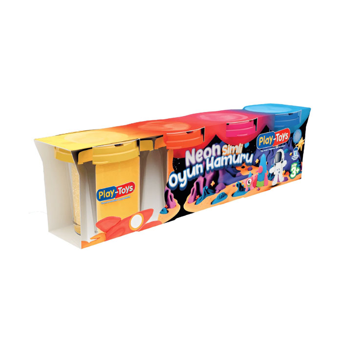 Набор пластилина, PLAY TOYS, 4 цветa, 3+