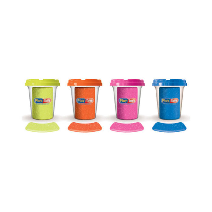 Набор пластилина, PLAY TOYS, 4 цветa, 3+