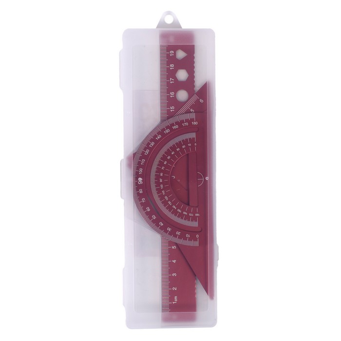 Set rigle, GS, 4 piese, Aluminiu, 20cm, Diverse Culori