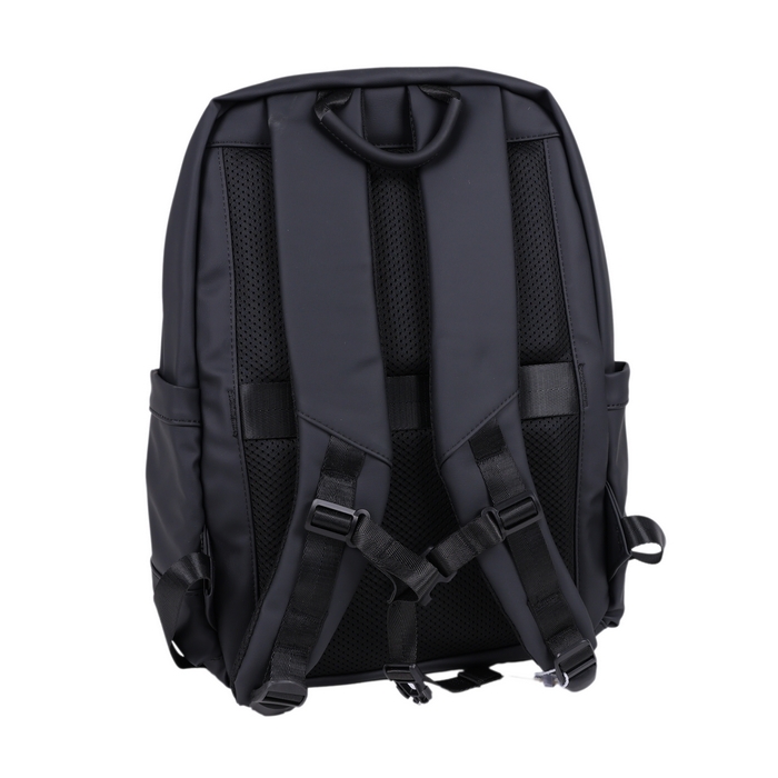 Ghiozdan, GS, Eco pielea Nappa, 46x26x13 cm, Negru