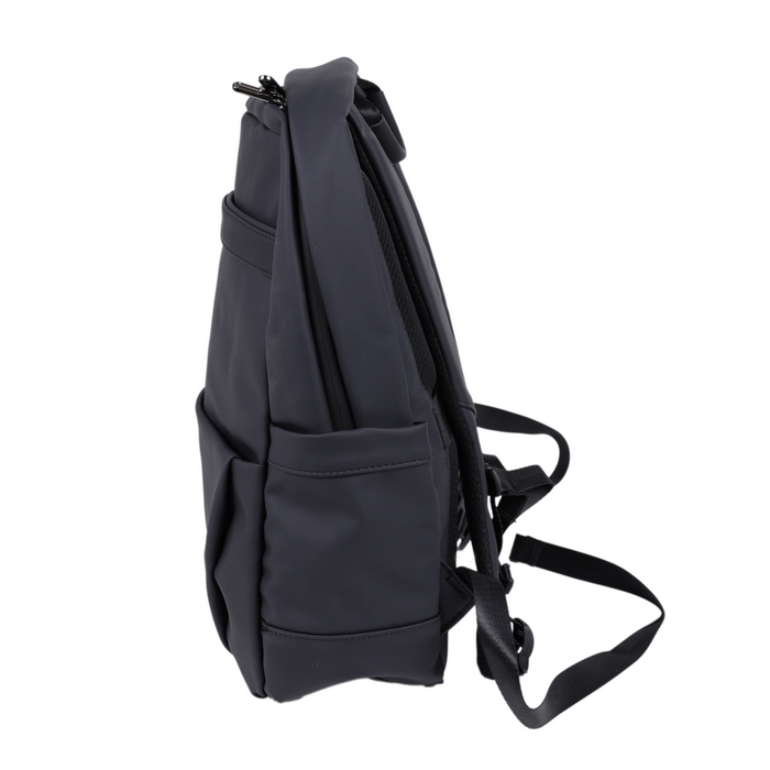 Ghiozdan, GS, Eco pielea Nappa, 46x26x13 cm, Negru