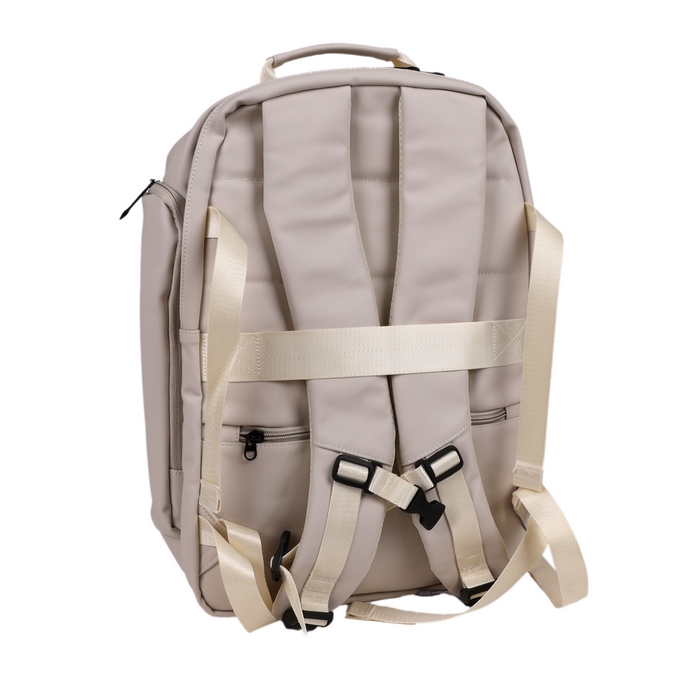 Ghiozdan, GS, Eco pielea Nappa, 45x30x18 cm, Alb