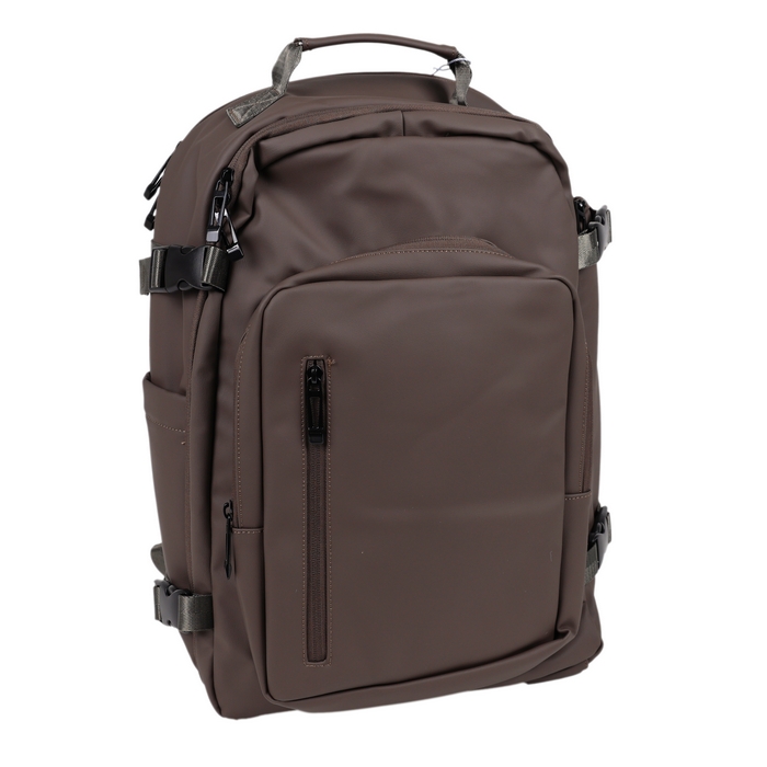 Ghiozdan, GS, Eco pielea Nappa, 45x30x18 cm, Maro