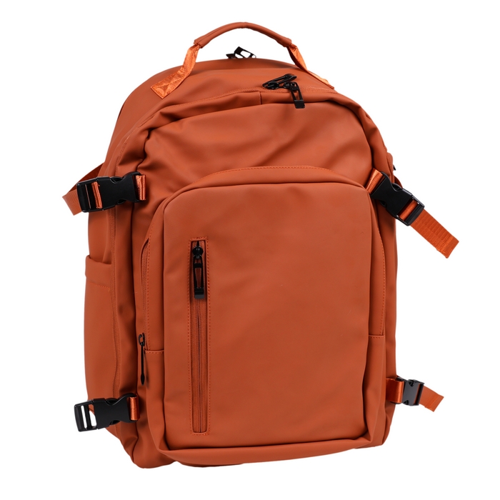 Ghiozdan, GS, Eco pielea Nappa, 45x30x18 cm, Oranj