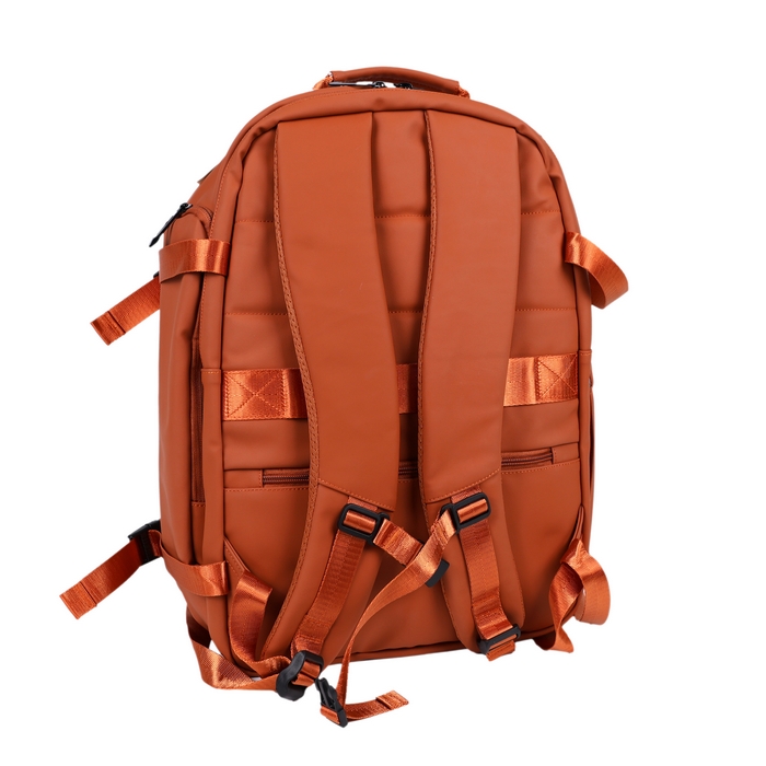 Ghiozdan, GS, Eco pielea Nappa, 45x30x18 cm, Oranj