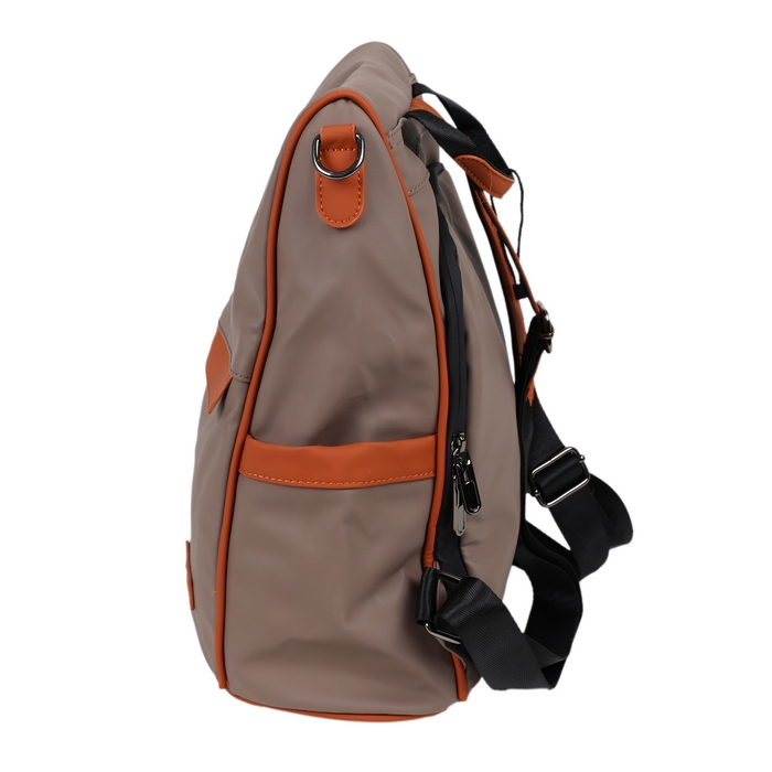 Ghiozdan, GS, Eco pielea Nappa, 35x30x16 cm, Khaki