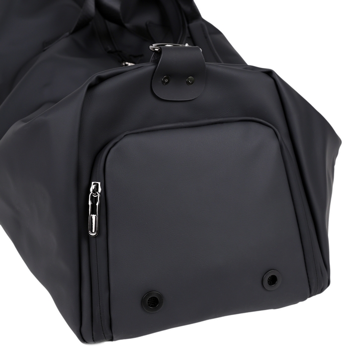 Ghiozdan, GS, Eco pielea Nappa, Negru, 50x20x26 cm