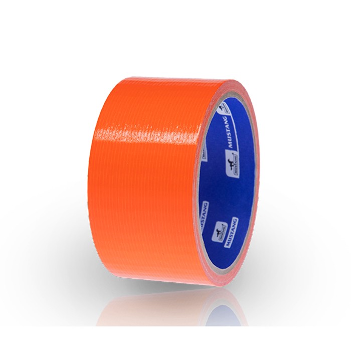 Banda adeziva armata cu fibre, MUSTANG, Oranj, 10m, 5cm