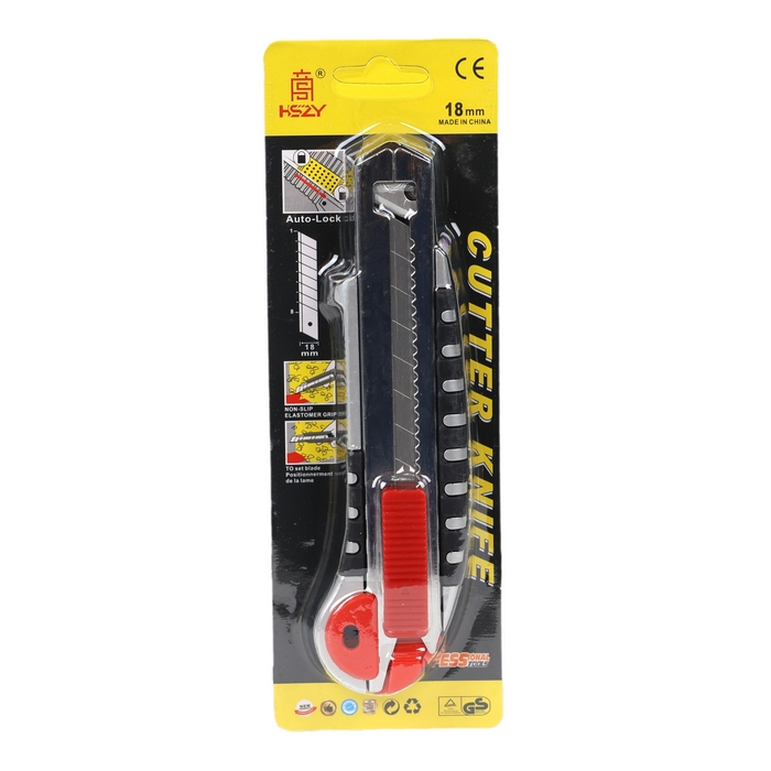 Cutter, GS, Metal/Plastic, 18 mm, Various Colors