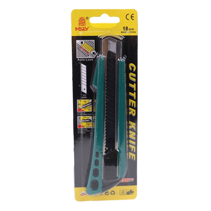 Cutter, GS, Plastic/Metal, 18 mm, Various Colors