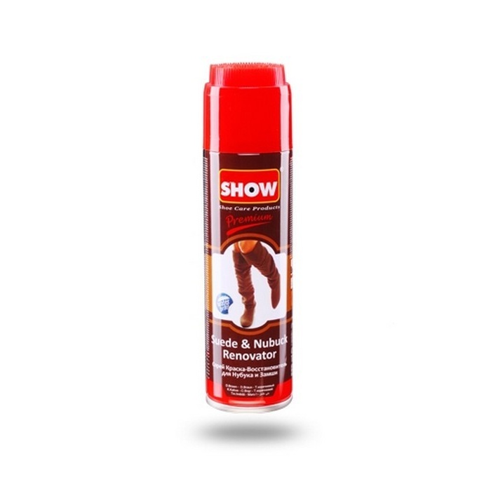 Vopsea incaltaminte, SHOW, Piele intoarsa/nubuc, 250ml, Maro, Lichid, Spray