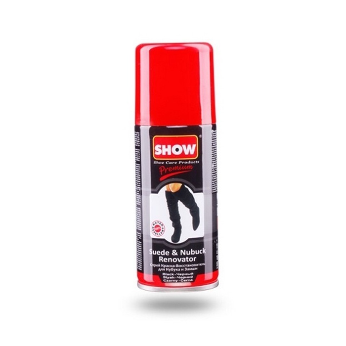 Vopsea incaltaminte, SHOW, Piele intoarsa/nubuc, 100 ml, Negru, Lichid, Spray
