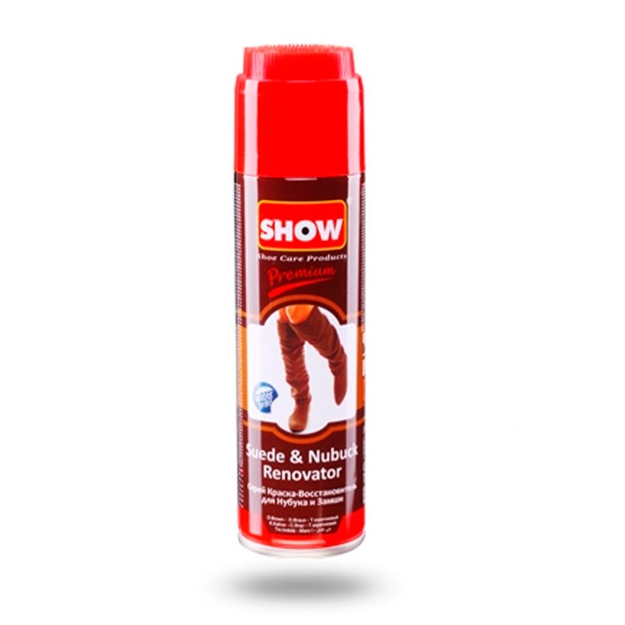 Vopsea incaltaminte, SHOW, Piele intoarsa/nubuc, 250ml, Maro, Lichid, Spray