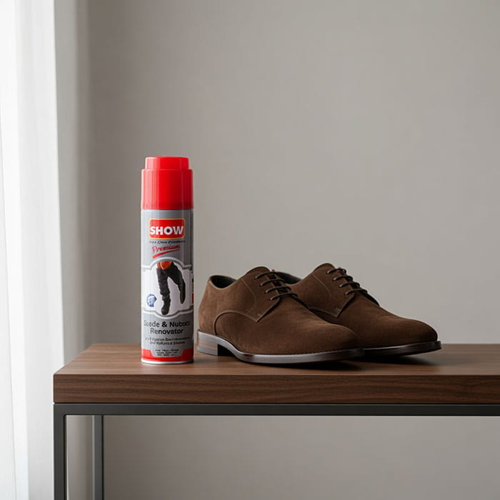 Vopsea incaltaminte, SHOW, Piele intoarsa/nubuc, 250ml, Gri, Lichid, Spray