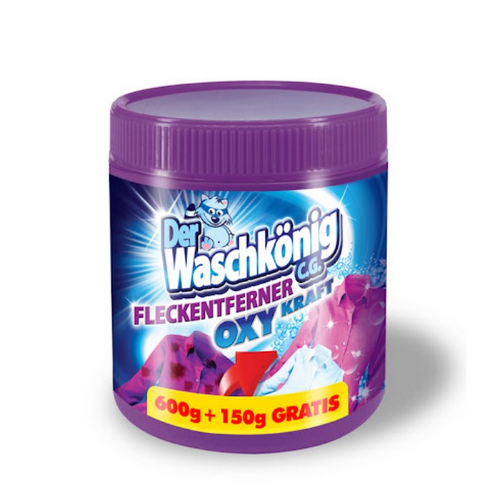 Solutie indepartare pete, DER WASCHKONIG, Pudra, 750 gr, OXY KRAFT