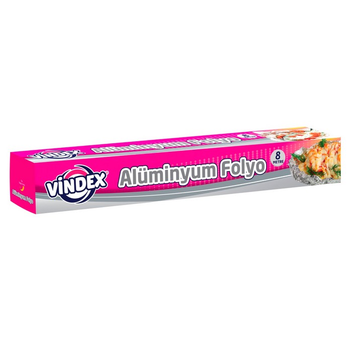 Folie aluminiu, VINDEX, 8m