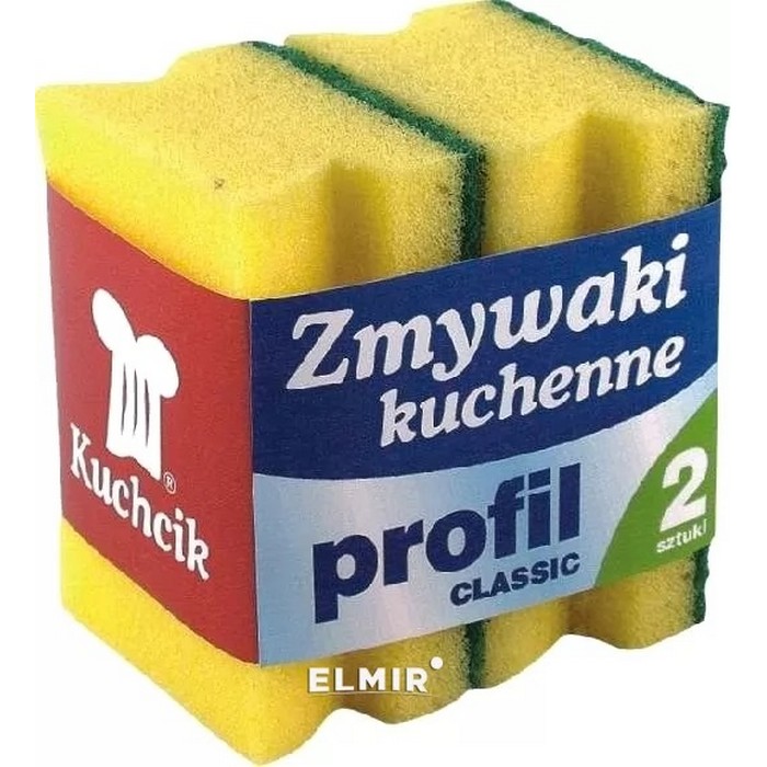 Set of dish sponges, Kuchcik, 2 pieces, Polyurethane foam, Classic