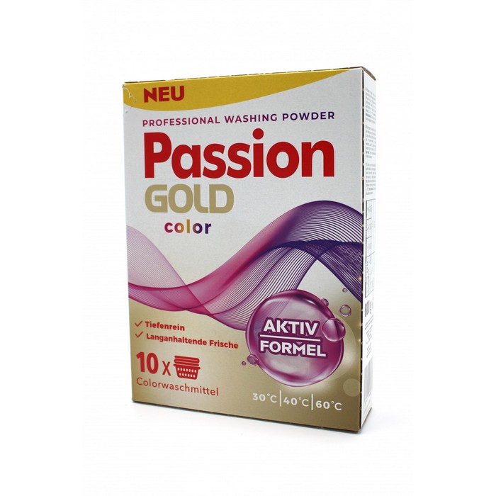 Automat washing powder, PASSION GOLD, Powder, 600gr, Professional, Color