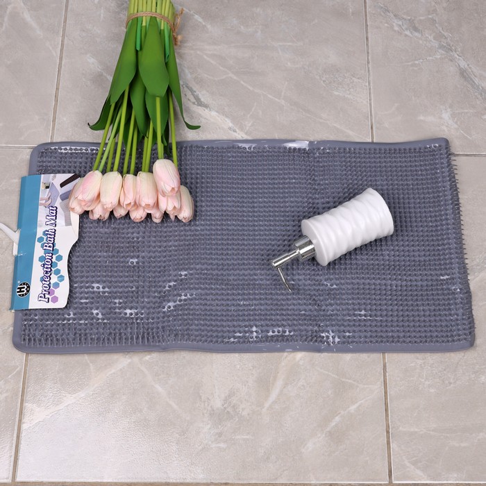 Covoras baie, BATH MAT, Cauciuc, 34x67 cm, Diverse Culori, Dreptunghiular