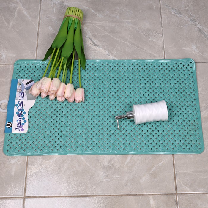 Covoras baie, BATH MAT, Cauciuc, 36x69 cm, Diverse Culori, Dreptunghiular
