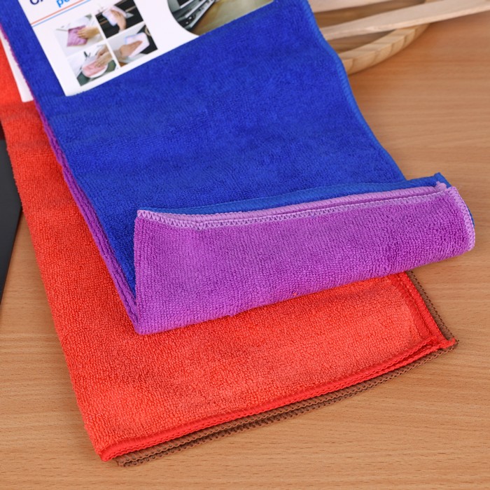 Set lavete, HONG MING, 2 piese, Microfibra, 40x40cm, Diverse Culori