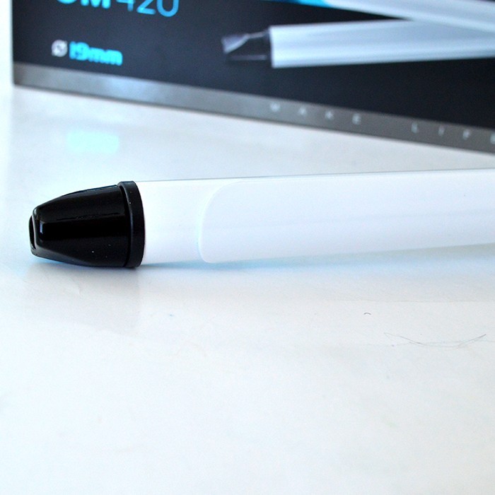 Hair straightener, GEMEI, 220/240 V, White, Plastic, Network, 200 C