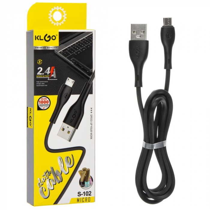 Usb кабель, KLGO, Микро USB, 1м