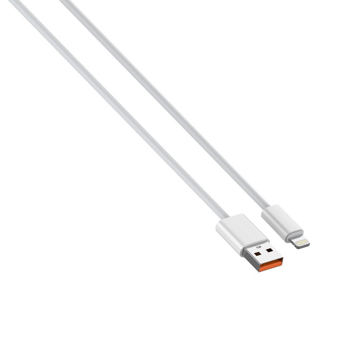 Usb cable, LDNIO, USB-A to Lightning, 25w, 2m, PVC, White
