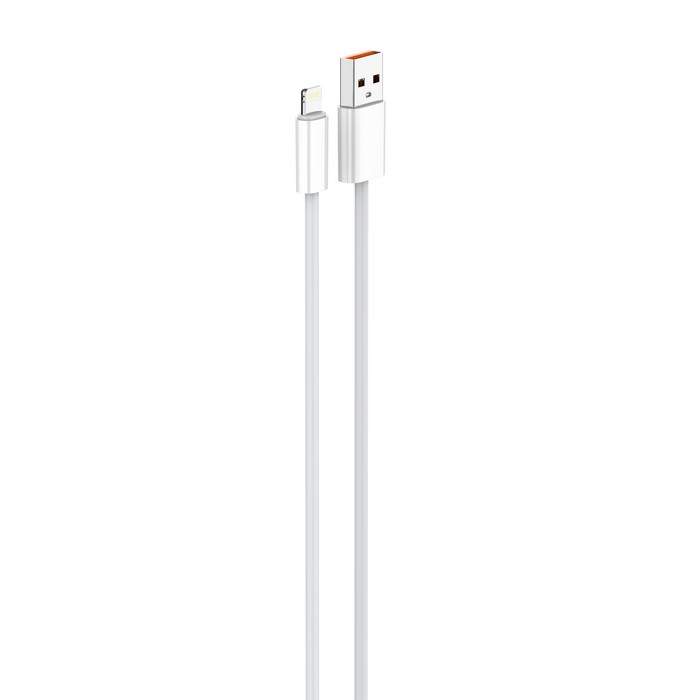 Usb cable, LDNIO, USB-A to Lightning, 25w, 2m, PVC, White