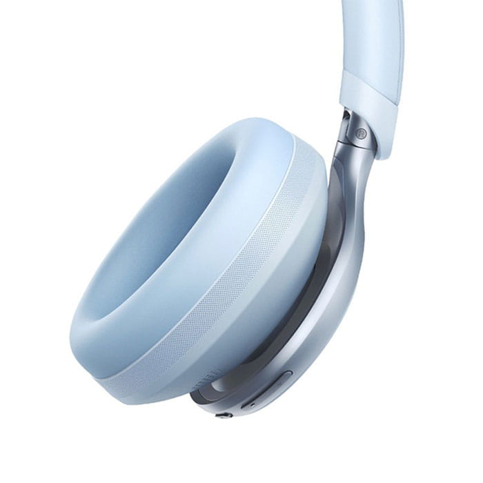 Casti audio, Soundcore, Space One, Hi-Res, LDAC, ANC, BT 5.3, Fara fir, Albastru, Plastic, Albastru deschis, Microfon, USB-C