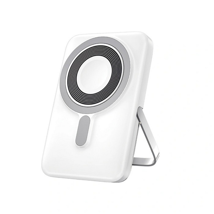 Power bank, WiWU, Wireless, MagSafe, 10 000 мAч, 15W, Plastic, White