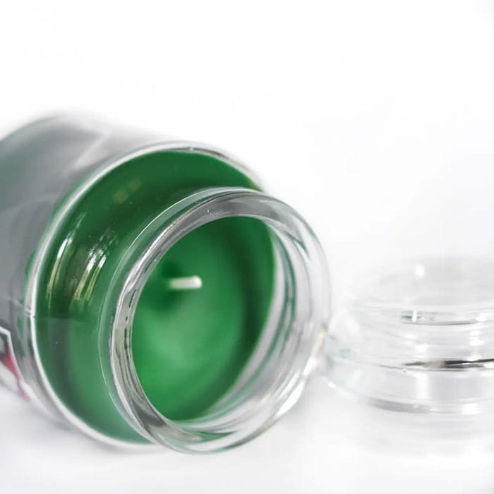 Lumanare parfumata, AURA, Winter Tree, 100 ore, 500gr, Verde, Cu capac