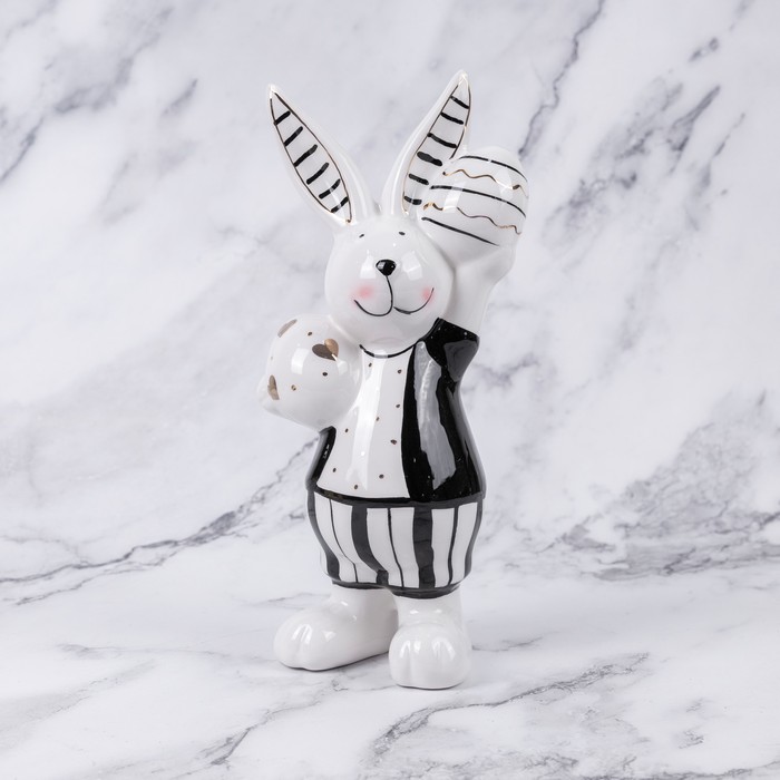 『Global Artisans: The Luxury Collection』 Figurine, GLOBAL EASTER, Bunny, Ceramics, 230mm, 10cm, 7cm
